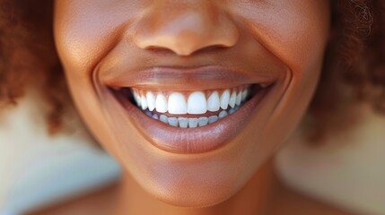 Obraz premium close up of a person with a smile