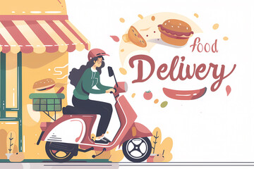 Food Delivery Template Design, Online Food Delivery Layout, Restaurant Delivery Service Template, Customizable Food Delivery Template, Modern Food Delivery App Design
