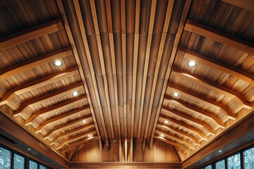Naklejka premium wood ceiling 