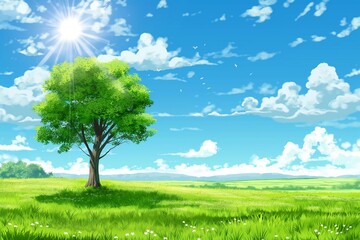 Fototapeta premium Day of Clean Air for blue skies background, Celebrate the Day of Clean Air for Blue Skies, Promoting a Healthier Environment, Join the Global Initiative, Day of Clean Air for Blue Skies and Sustainabl