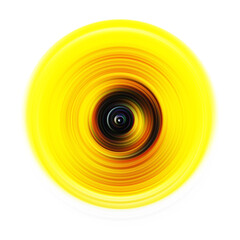 Colorful radial motion effect. Abstract rounded background. Color curves and sphere.