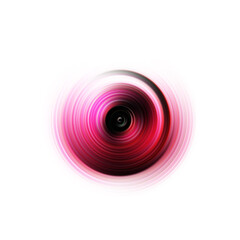 Colorful radial motion effect. Abstract rounded background. Color curves and sphere.