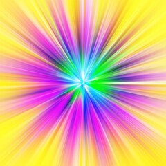 Colorful zoom motion effect. Abstract background.