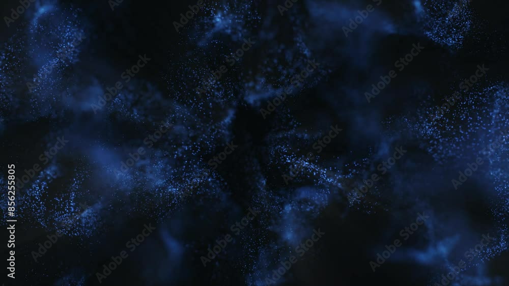 Poster abstract particles background with shining particle stars dust.