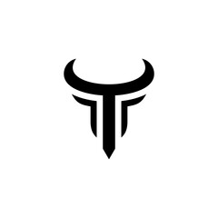 Victor's horned T logo is simple and modern