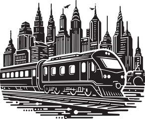 illustration of an train
