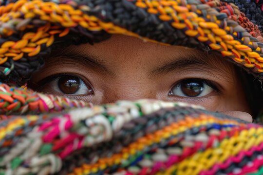 woman eyes tarija bolivian portrait
