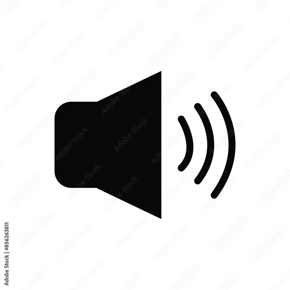Poster speaker icon vector. speaker icon vector for web and mobile app. volume sign and symbol. loudspeaker