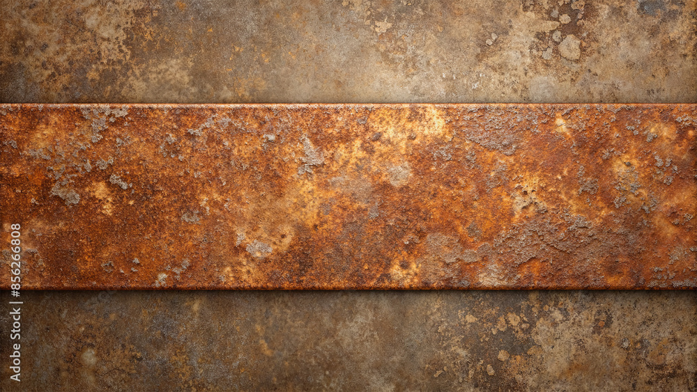 Poster a close-up shot of a rusty metal surface with a distinctive textured pattern