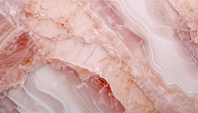 Pink Onyx Crystal Marble Texture