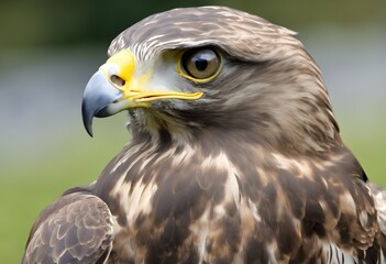 A close up of a Common Buzzard