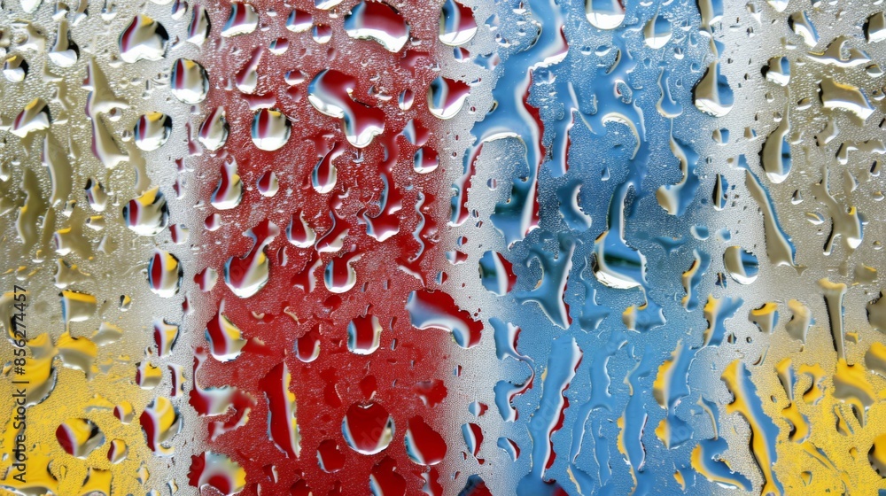 Canvas Prints rain drops on a window