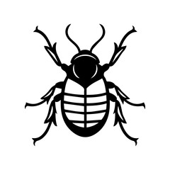 insect logo or modern line icon. Vector line art and icon design with bold outline. Black and white Pixel Perfect minimalistic symbol isolate white background. Creative logotype