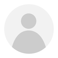 Vector flat illustration in grayscale. Avatar, user profile, person icon, gender neutral silhouette, profile picture. Suitable for social media profiles, icons, screensavers and as a template.