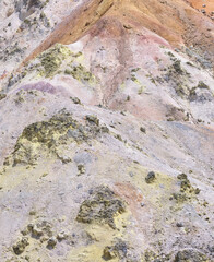 北海道登別市の地獄谷の硫黄 / Sulfur in Hell Valley (Jigokudani), Noboribetsu, Hokkaido