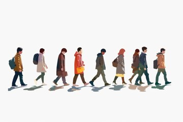 Group of people walking