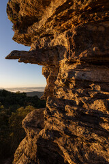 Textura da rochada no cerrado mineiro, montanha de quartzito, Minas Gerais
