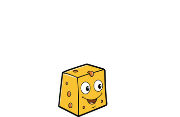 Cartoon Character Cheese vector