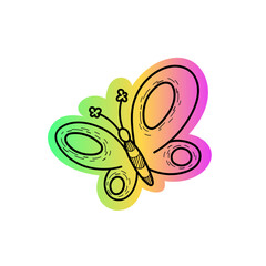 doodle butterfly 