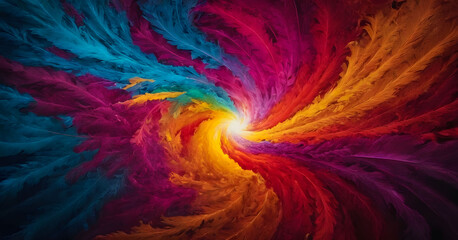 abstract fractal background, colorful soft wallpaper, wallpaper with lots of colorful feathers