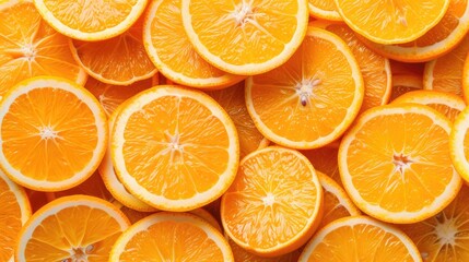Fototapeta premium Background of sliced fresh sweet oranges