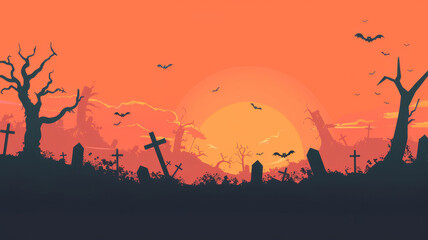 Holiday event halloween background concept illustration