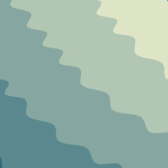 Fototapeta premium Abstract green gradient wave simple background. Vector illustration.