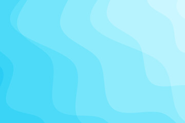 Abstract blue gradient wave simple background. Vector illustration.