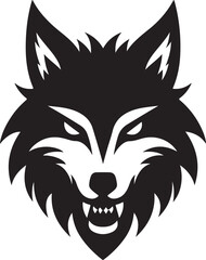 Wolf silhouette vector illustration
