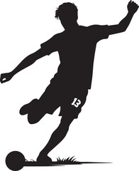 player silhouette vector