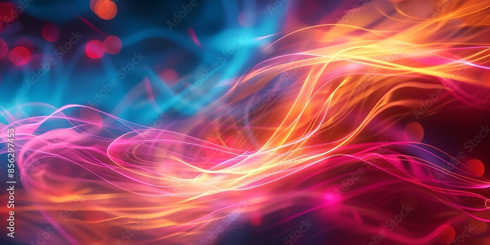Poster a colorful, swirling pattern of dots and lines. the colors are bright and vibrant, creating a sense 