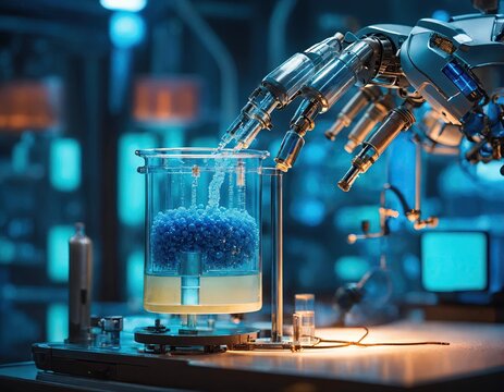 AI training, neural networks study biology, research scientist, medicine