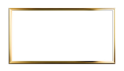 Transparent frame Golden Borders PNG