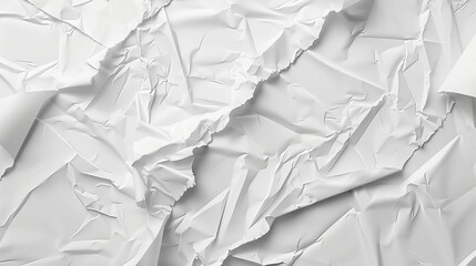 Obraz premium Textured white paper with creases and folds. Perfect for adding text or images to create a unique design.