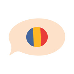 Fototapeta premium Hand drawn simple circle national flag and official country flag of the world circular design on background flat vector illustration. 