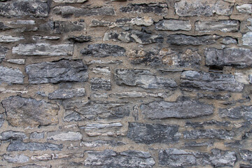 Texture of gray stone wall background