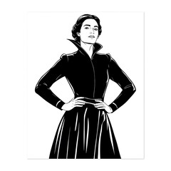 Woman Line Art Poster