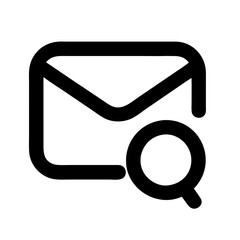 Digital Communication Email Icon: Envelope, Message Symbol for Internet Chat, Notification, Electronic Mail Vector Design