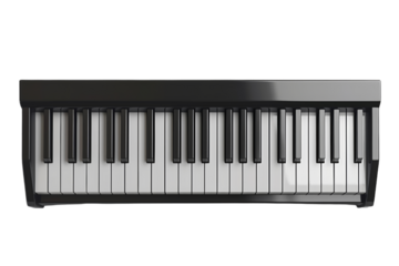 Top View of Piano Keys