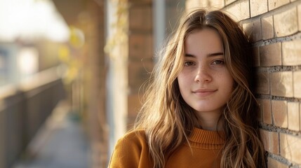 Obraz premium Teenage Girl, Looking Confident And Happy