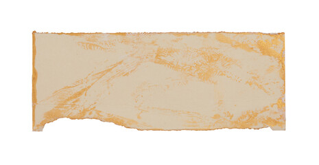 PNG Torn empty old grunge gold, beige white pieces texture cardboard paper isolated on transparent background.