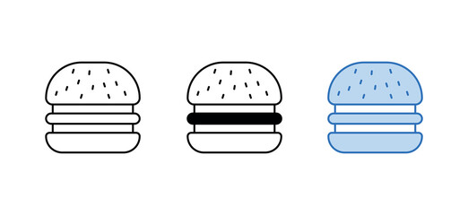 Hamburger icon design with white background stock illustration