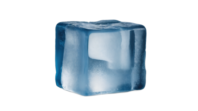 ice cube  isolated on white background , transparent png image