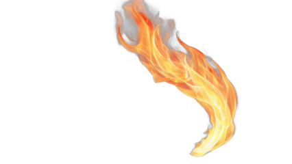 fire flames  isolated on white background , transparent png image