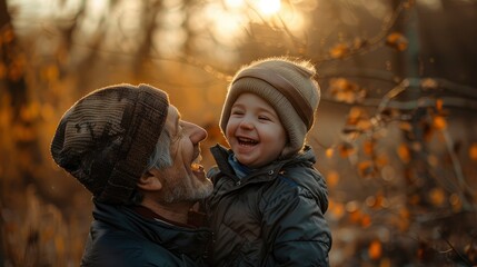Messing Around With Dad, Filled With Laughter And Playful Moments