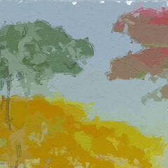 Oil painting and various flowers, fish, lotus leaves, chrysanthemums, mandarin ducks, birds, beautiful search