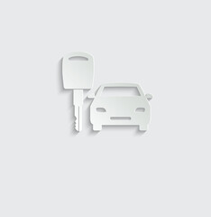 rent car vector icon auto rent