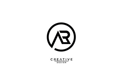 AR, RA, A, R, Abstract Letters Logo Monogram