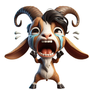 recommend clip art: funny animal goat clipart illustration design - quirky cartoon goat character