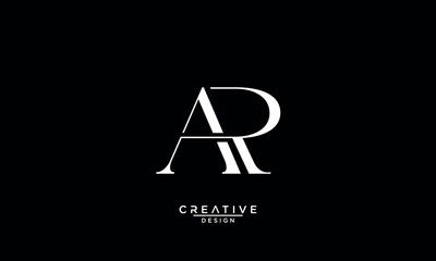 AR, RA, A, R, Abstract Letters Logo Monogram